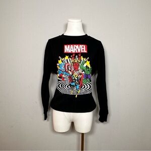 Marvel Women’s Graphic Crewneck Sweatshirt – Size Medium